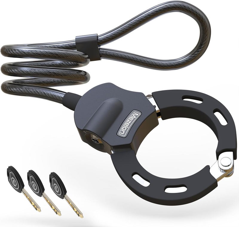 Mezelon Electric Scooter Lock, 100cm/13.5mm Heavy Duty Bike Cable Lock and Keys, Bicycle Lock, Scooter Locks Anti Theft for Scooter, Bicycle, E-Bike, Stroller and Motorcycle - Image 1